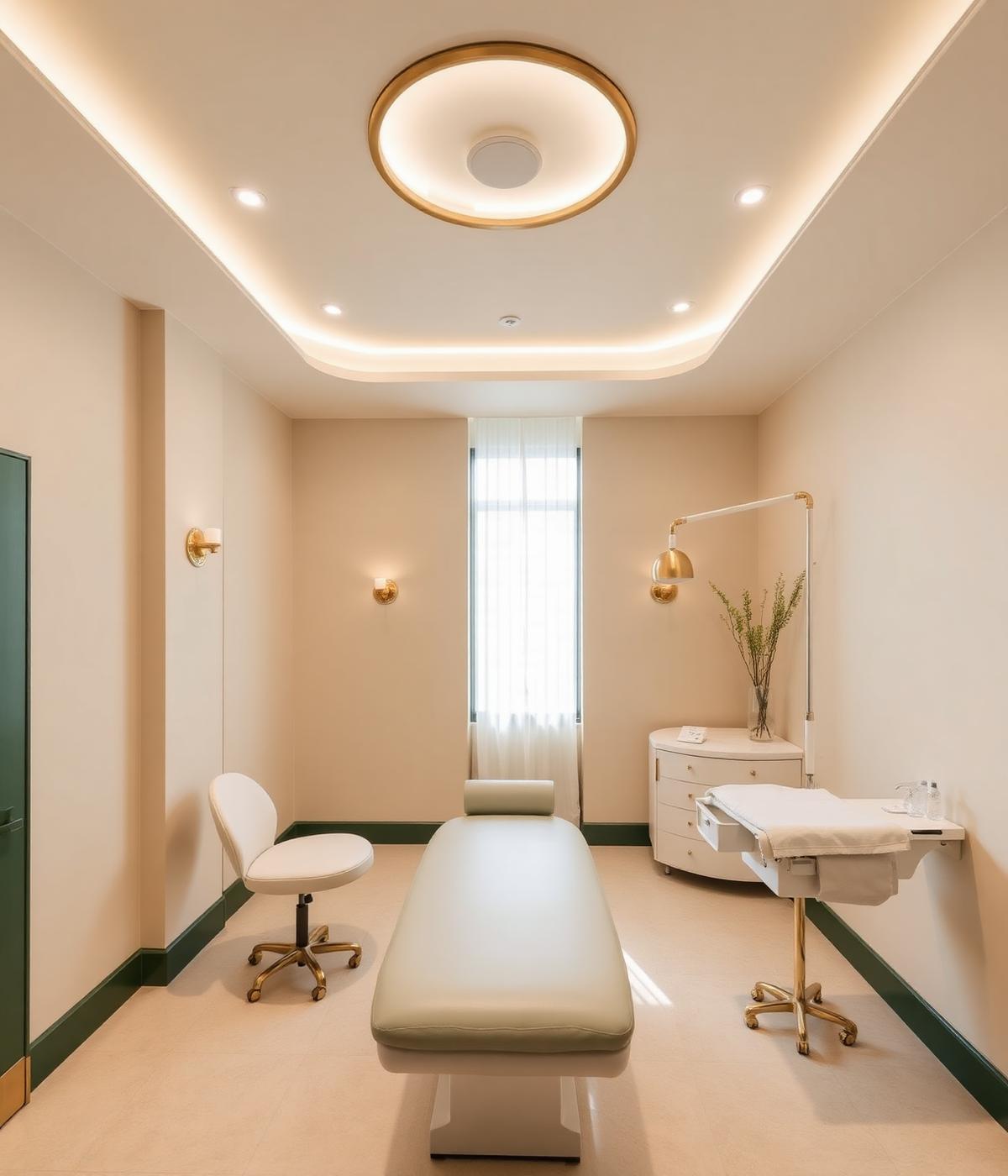 A calm treatment room at Amara Clinic